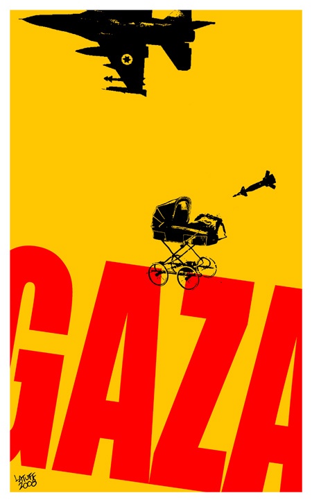 <a href="/artist/carlos-latuff">Carlos Latuff</a> - <a href="/nationalityposter/brazil">Brazil</a> - 2008 - GAZA